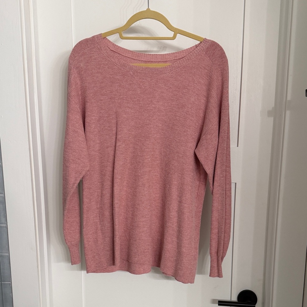 American Eagle Outfitters Pink Crew Neck Sweater
